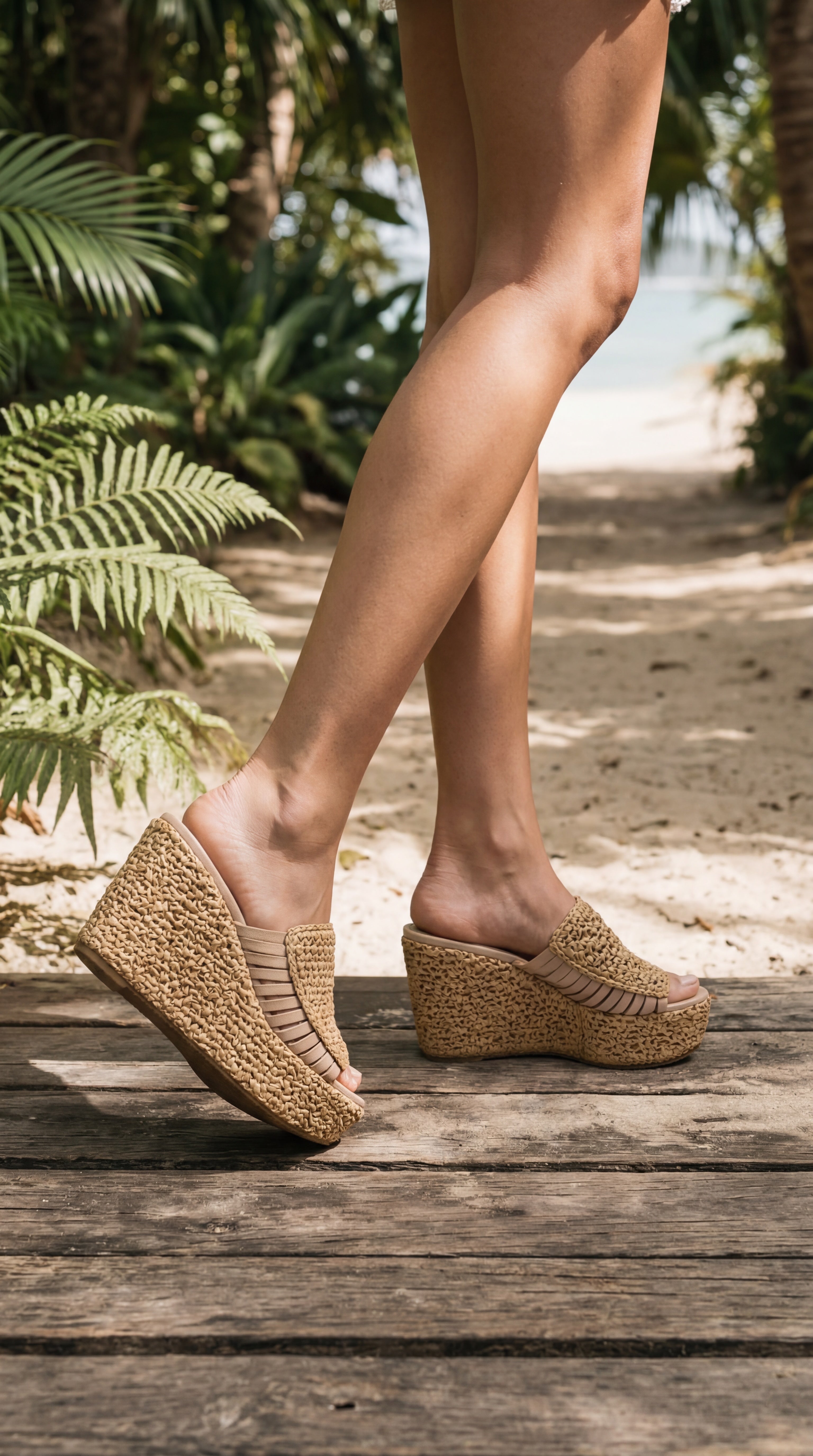 Sole' Raffia Wedge